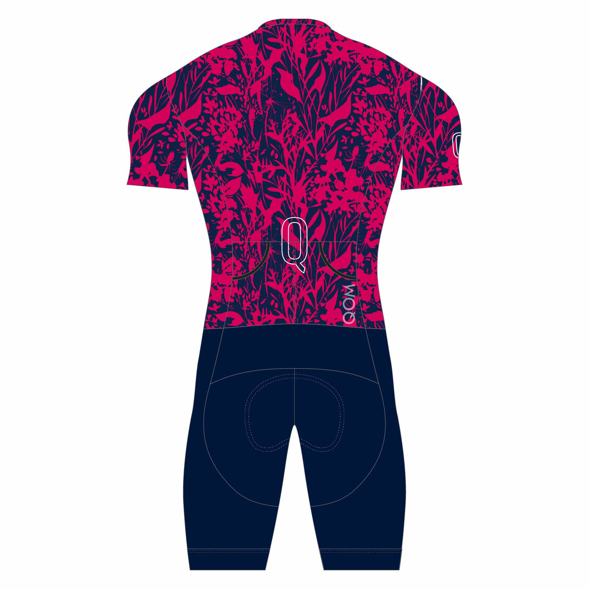 QOM 2in1 Silver Tri Suit