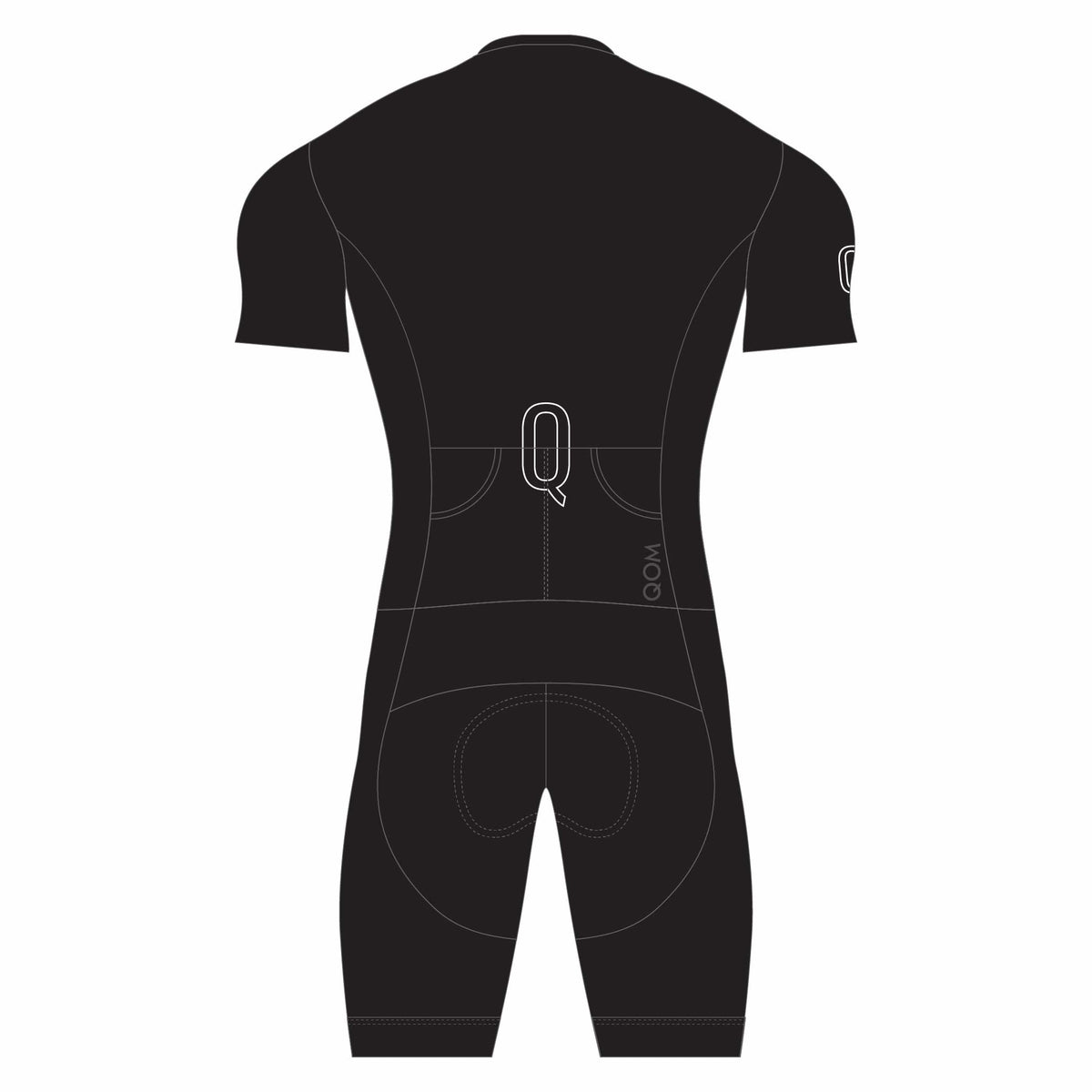 QOM 2in1 Silver Tri Suit