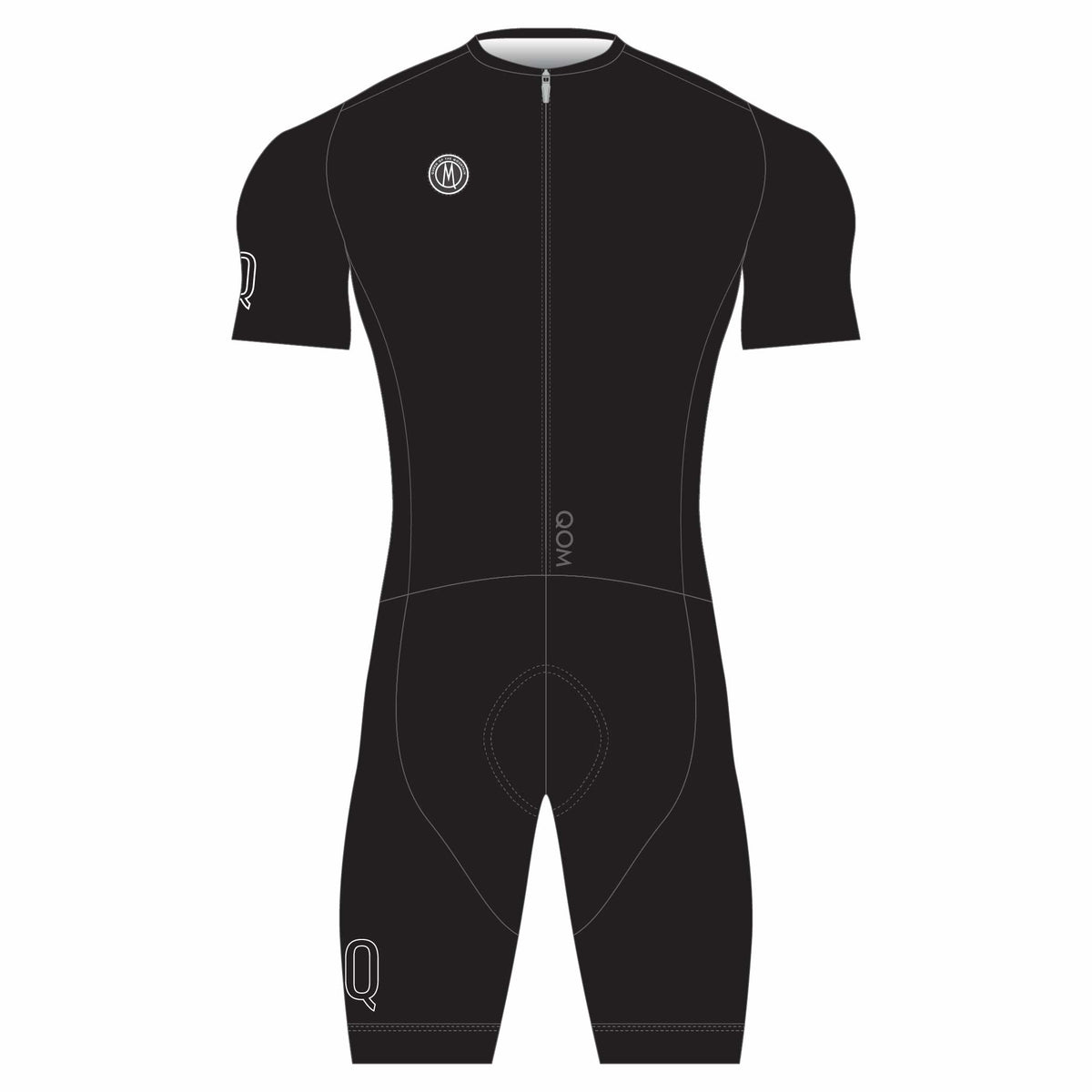QOM 2in1 Silver Tri Suit