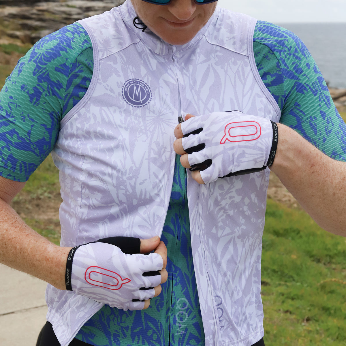 Women's Silver Wind Shield Splash Vest w/ Pockets - White